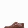 Hombre Barca | Zapatos Con Cordones Tacon 2 Cm Piel Marron