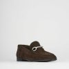 Hombre Barca | Mocasin Gamuza Marron Oscuro