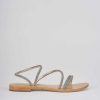 Mujer Barca | Sandalias Tacon Bajo Tacon 1 Cm Piel Oro