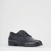 Hombre Barca | Zapatos Con Cordones Tacon 1 Cm Piel Azul