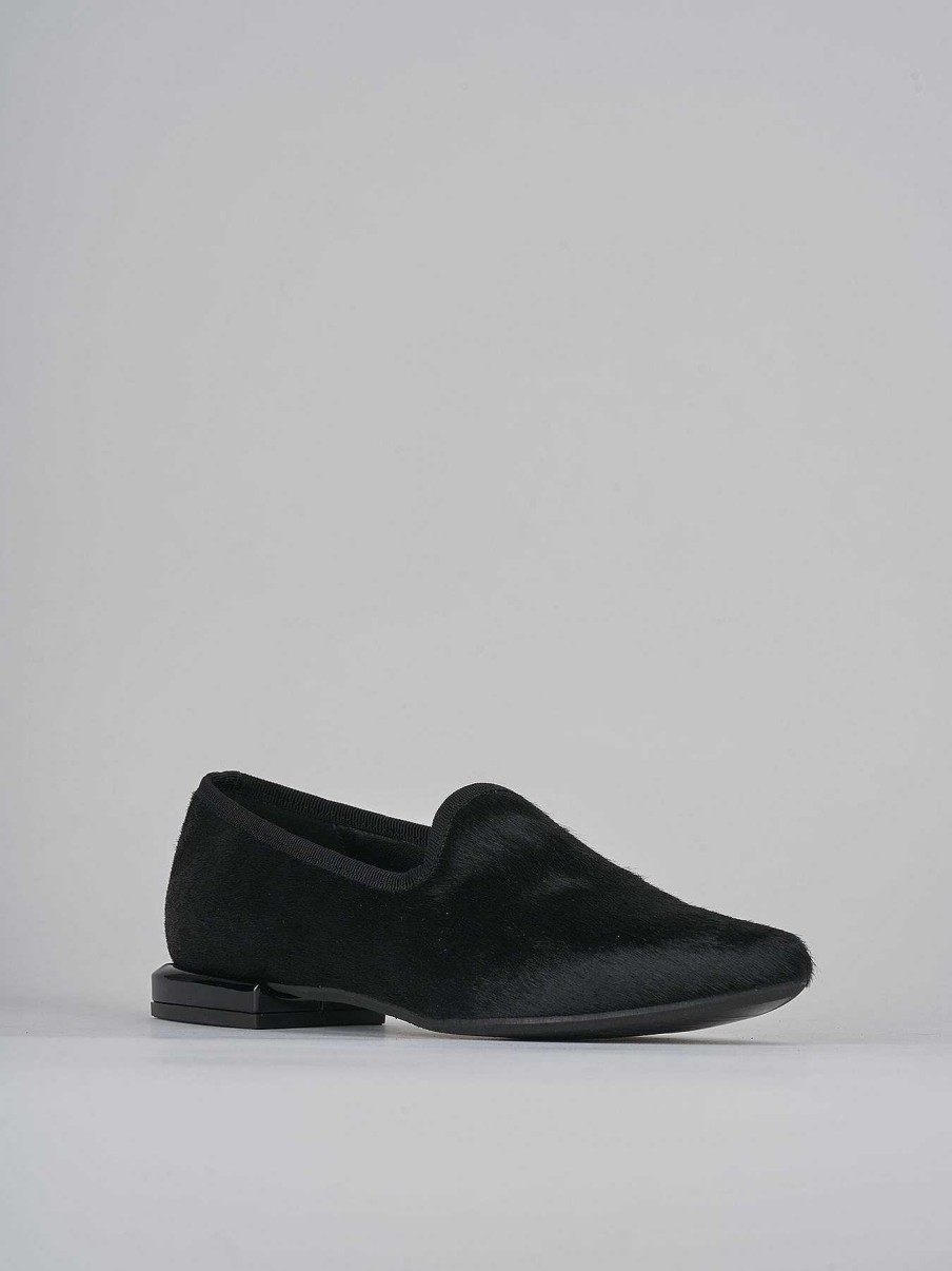 Mujer Barca | Bailarina Tacco 1Cm Cavallino Nero