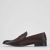 Hombre Barca | Mocasines Tacon 1 Cm Piel Marron Oscuro