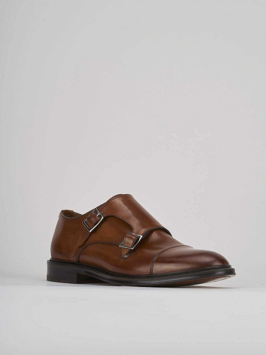 Hombre Barca | Zapatos Con Cordones Tacon 1 Cm Piel Marron