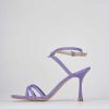 Mujer Barca | Sandalias Tacon Tacon 9 Cm Piel Violeta