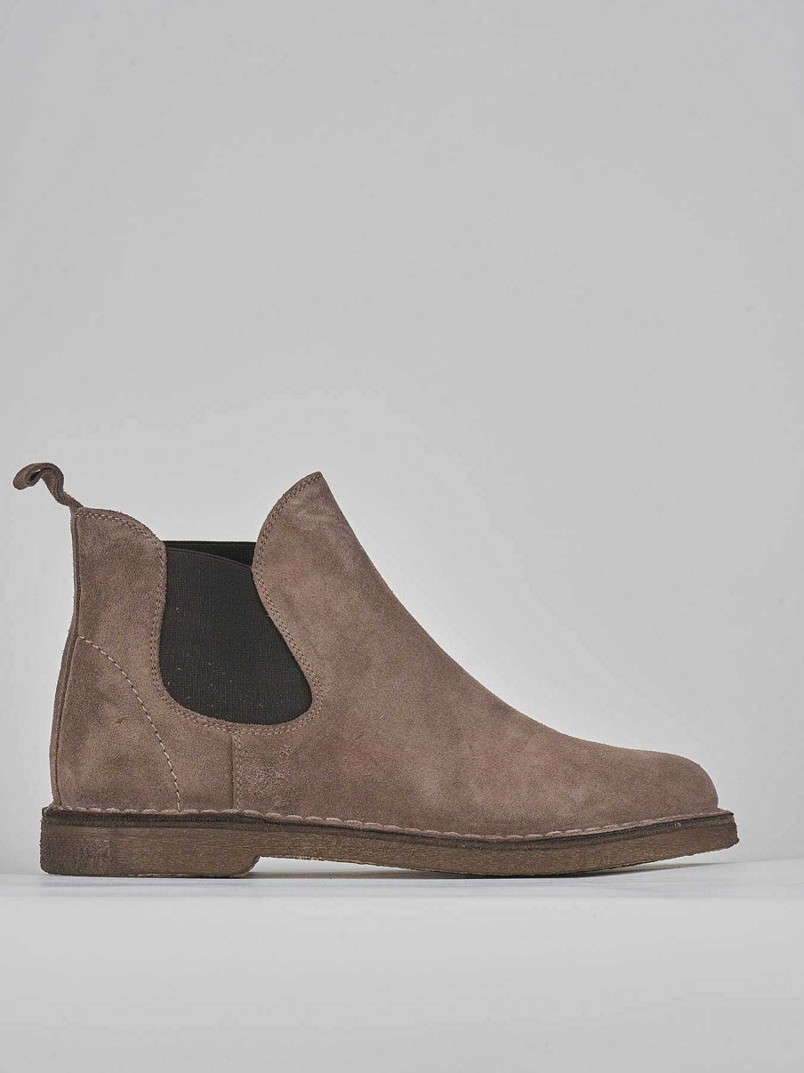 Hombre Barca | Botines Ante Beige