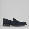 Hombre Barca | Mocasines Tacon 2 Cm Ante Azul