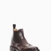 Hombre Barca | Botines Tacon 2 Cm Piel Marron Oscuro