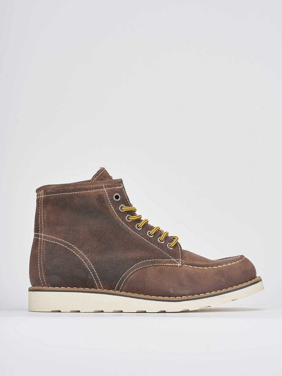 Hombre Barca | Botas Militares Ante Beige