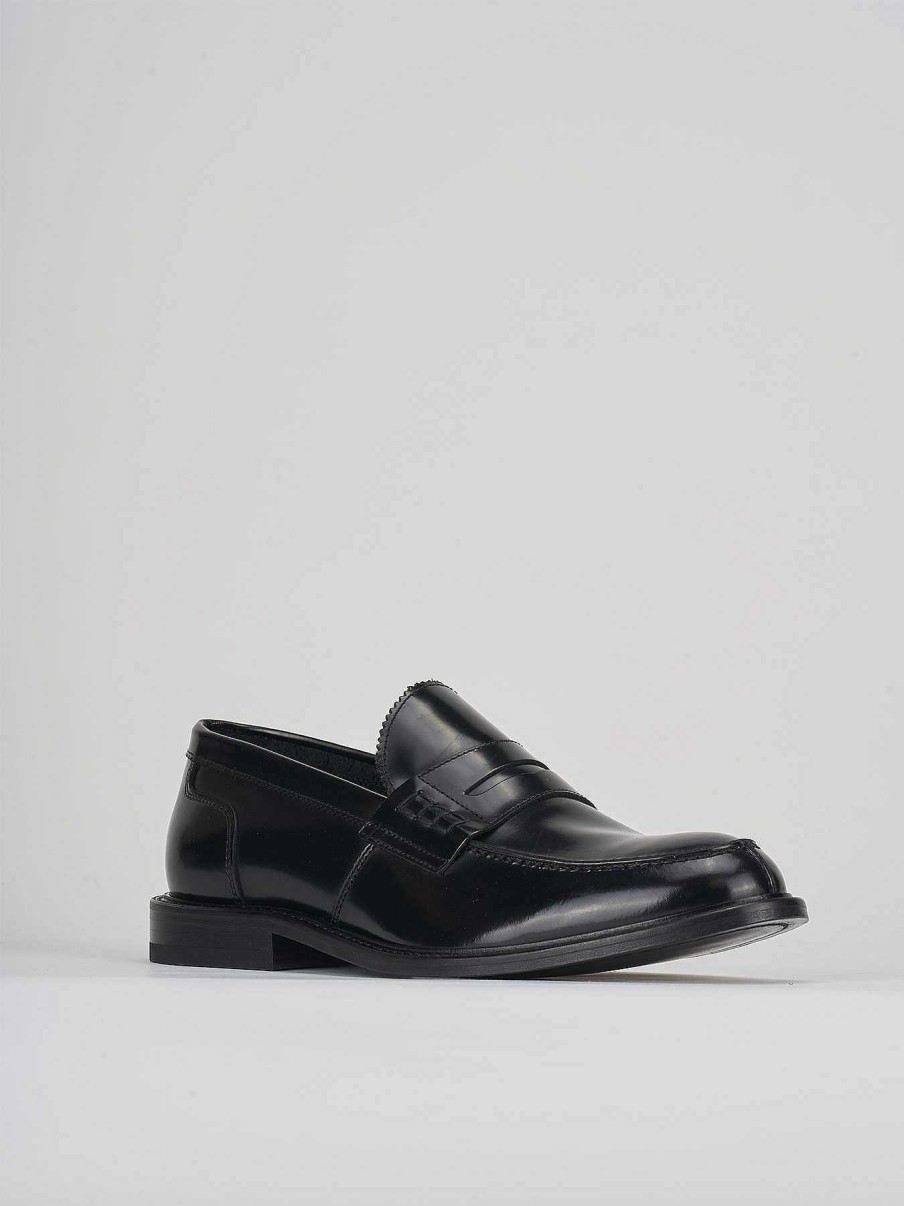 Hombre Barca | Mocasines Piel Negro