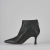 Mujer Barca | Botines Tacon Tacon 7 Cm Piel Negro