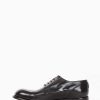 Hombre Barca | Zapatos Con Cordones Tacon 2 Cm Piel Negro