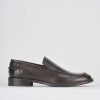 Hombre Barca | Mocasines Piel Marron Oscuro