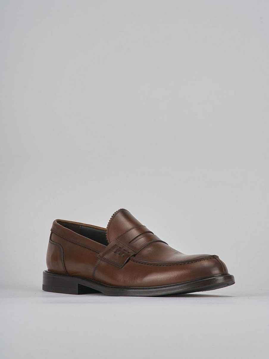 Hombre Barca | Mocasines Piel Marron