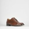 Hombre Barca | Zapatos Con Cordones Piel Marron