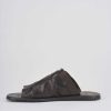 Hombre Barca | Pantuflas Tacon 1 Cm Piel Marron Oscuro