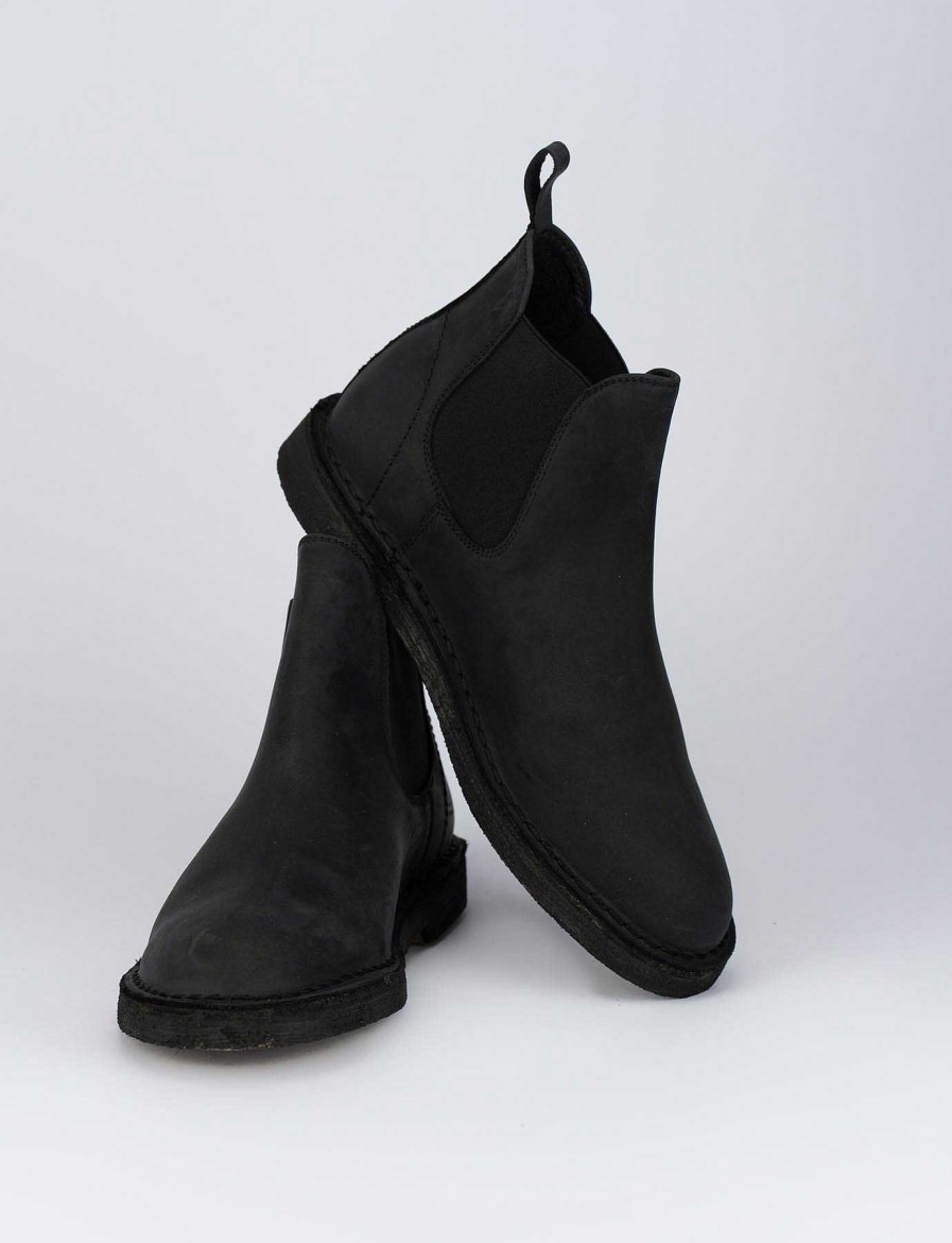 Hombre Barca | Botines Piel Negro