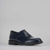 Hombre Barca | Zapatos Con Cordones Piel Azul