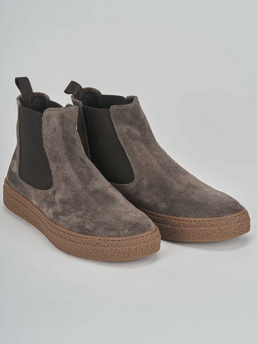 Hombre Barca | Botines Ante Beige