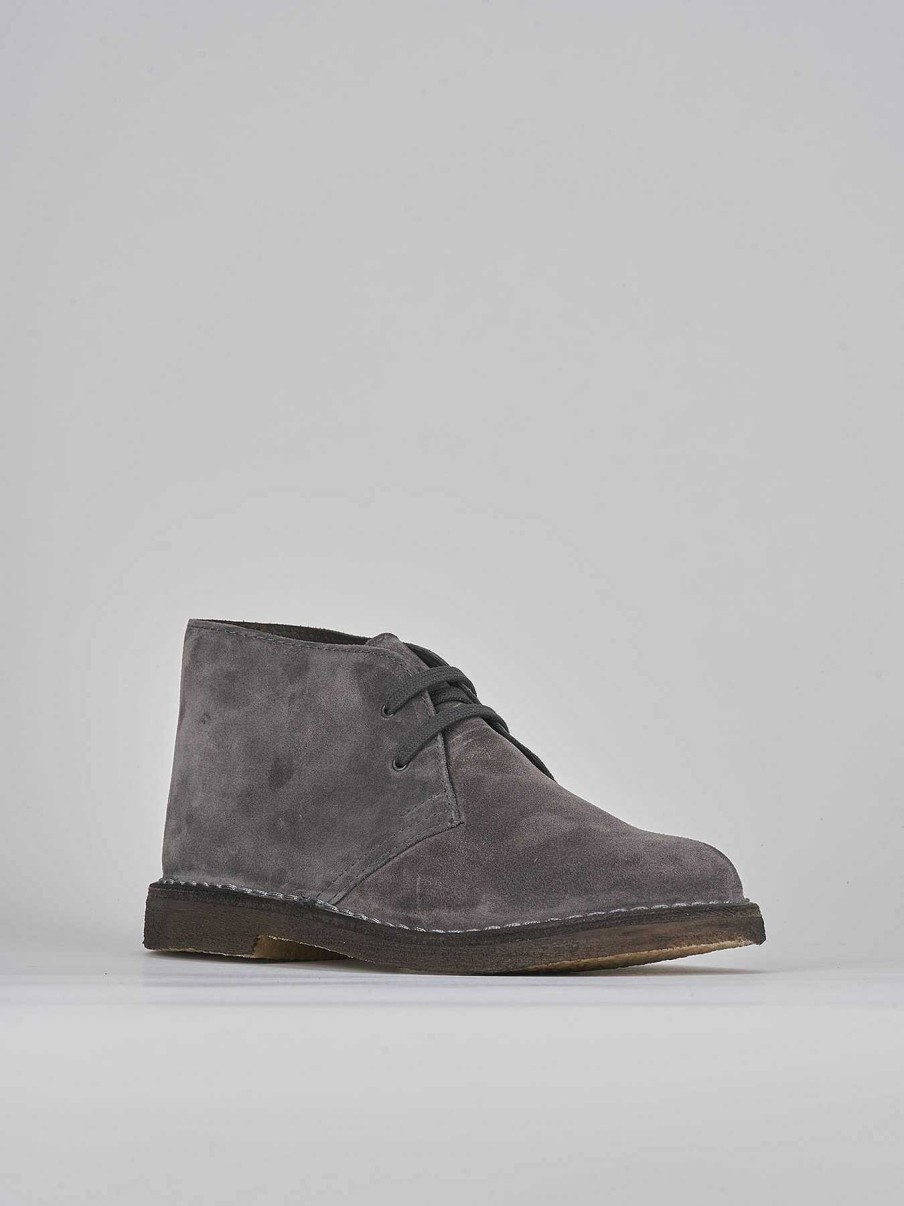 Hombre Barca | Botas Militares Ante Gris