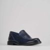 Hombre Barca | Mocasines Tacon 2 Cm Piel Azul