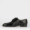 Hombre Barca | Zapatos Con Cordones Tacon 2 Cm Piel Negro