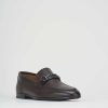 Hombre Barca | Mocasines Tacon 1 Cm Piel Marron Oscuro