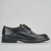 Hombre Barca | Zapatos Con Cordones Piel Negra