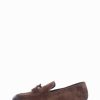 Hombre Barca | Mocasines Tacon 2 Cm Gamuza Marron