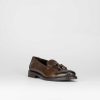 Hombre Barca | Mocasines Tacon 1 Cm Piel Marron Oscuro