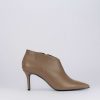 Mujer Barca | Botines Tacon Tacon 5 Cm Piel Beige