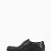 Hombre Barca | Zapatos Con Cordones Tacon 2 Cm Piel Negro