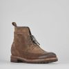 Hombre Barca | Botas Militares Ante Marron